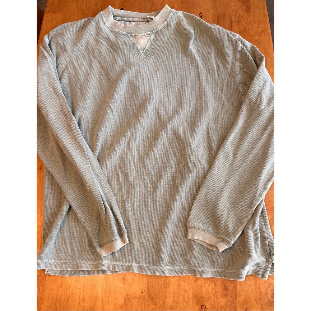 Chereskin Pullover Sweater Mens XXL Green  Crew Neck‎ Waffle Knit Stretch